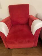 Rode fauteuil, Huis en Inrichting, Fauteuils, Ophalen, Gebruikt, 75 tot 100 cm, Stof