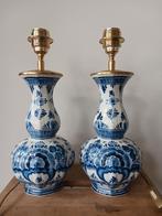 Set van 2 identieke Delfts blauwe vaaslampen, Ophalen of Verzenden