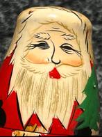 5 - delig houten poppetjes Kerstman, Diversen, Kerst, Ophalen of Verzenden, Zo goed als nieuw
