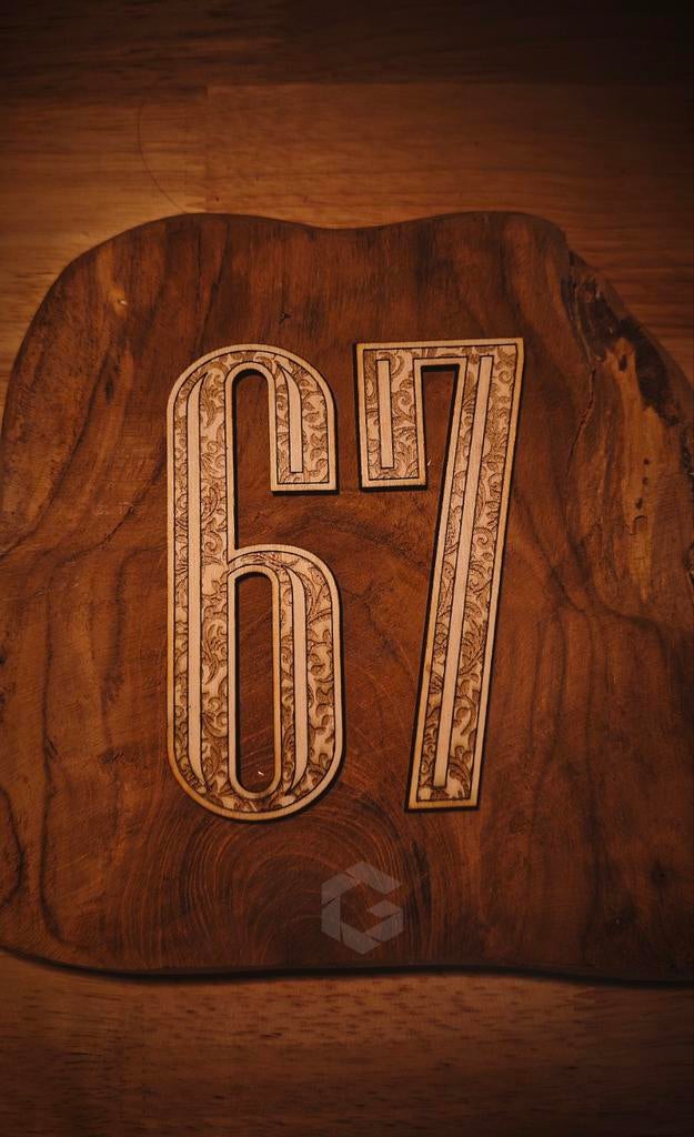 Houten huisnummer, Ophalen of Verzenden, Nieuw