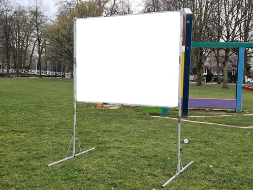 Opvouwbaar projectiescherm Da-Lite, Audio, Tv en Foto, Projectieschermen, Gebruikt, Handmatig, Ophalen