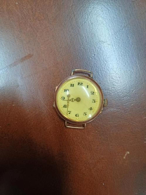 Gouden horloge 14 karaat, Sieraden, Tassen en Uiterlijk, Horloges | Antiek, Polshorloge, Overige merken, Goud, Ophalen