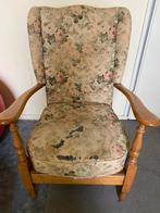 Opknapper grenen stoel met bloemen bekleding, Antiek en Kunst, Ophalen