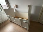 Stoer houten kinderbed met deurtjes, Ophalen, Gebruikt, 70 tot 85 cm, 140 tot 160 cm