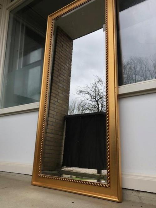 Prachtige gouden barok spiegel, houten lijst (facet geslepen, Huis en Inrichting, Woonaccessoires | Spiegels, Zo goed als nieuw