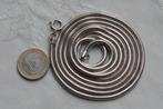 Zeer lange flexibele  ketting, Sieraden, Tassen en Uiterlijk, Kettingen, Verzenden, Zo goed als nieuw, Zilver, Overige materialen