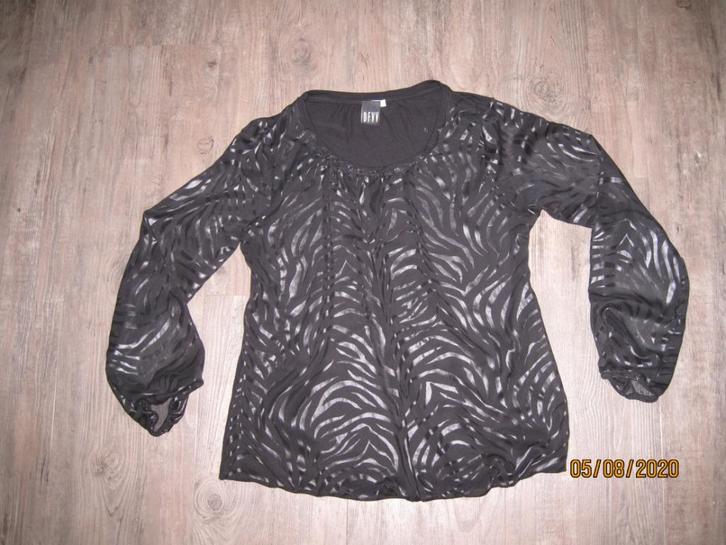 DFVV zwarte longsleeve maat L, Kleding | Dames, Tops, Gedragen, Maat 42/44 (L), Zwart, Lange mouw, Ophalen of Verzenden