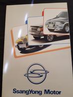 Folder SsanYong programma – Panther Kallista 1992 (?), SsanYong, Ophalen of Verzenden, Zo goed als nieuw, Overige merken