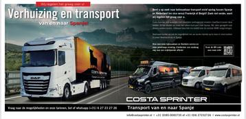Inboedel transport naar Spanje auto transport verhuizing  beschikbaar voor biedingen