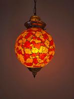 Mozaïek Hanglamp + Waxinelichthouders - 1001 Nacht, Huis en Inrichting, Lampen | Hanglampen, Ophalen, Nieuw, Glas, Oosters