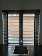 Jaloezie zwart hout 63mm, op maat, Huis en Inrichting, Ophalen, 100 tot 150 cm, Zo goed als nieuw, 100 tot 150 cm