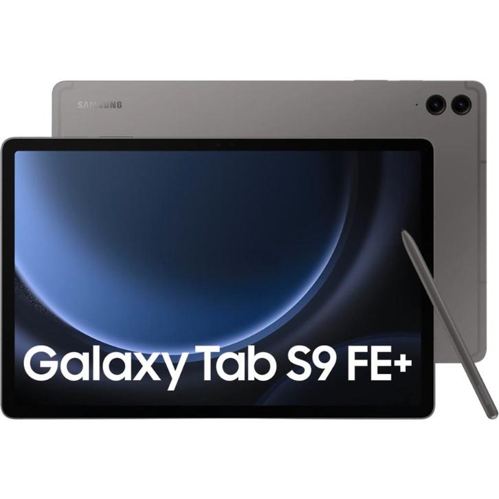 Samsung Galaxy Tab S9 FE+ WiFi 256GB Grijs Nieuw: € 369, Computers en Software, Android Tablets, Nieuw, Wi-Fi, 12 inch, 256 GB