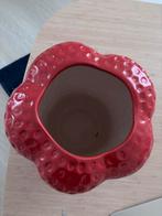 Aardbei Vaas - Uniek Design!, Aardewerk of Porselein, Ophalen of Verzenden, Zo goed als nieuw, Minder dan 50 cm