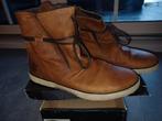 Half leren bruine laarzen, Kleding | Heren, Bruin, Overige typen, Ophalen of Verzenden, Zo goed als nieuw