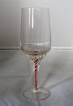 Glas met Gedraaide en Gekleurde Voet, Glas of Glazen, Gebruikt, ., Ophalen of Verzenden