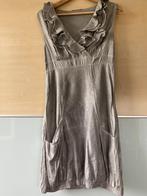 Jurk zijdemix zilver 34/36, Kleding | Dames, Jurken, Overige kleuren, Verzenden, Nieuw, Maat 34 (XS) of kleiner