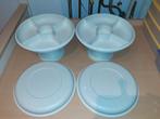 Tupperware vintage serveer/party/vakken schaal nieuwstaat, Ophalen of Verzenden, Zo goed als nieuw, Schaal