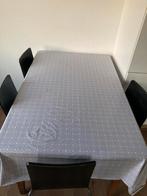 Houten eettafel + 4 IKEA stoelen, Huis en Inrichting, Stoelen, Ophalen, Gebruikt, Zwart, Vier