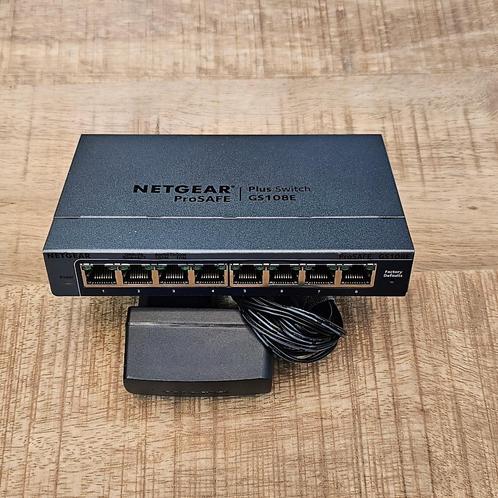 NETGEAR ProSAFE GS108E – 8-poorts Gigabit Smart Switch, Computers en Software, Netwerk switches, Nieuw, Ophalen of Verzenden