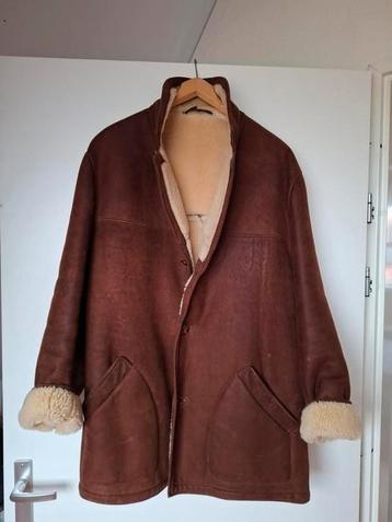 Lammy coat, schapenvacht/suede, mt 54 beschikbaar voor biedingen