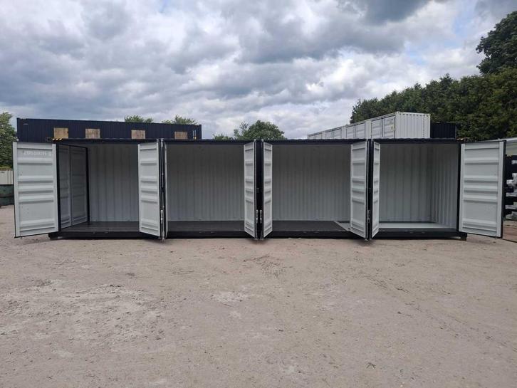 2025 LYPU 40 ft High Cube Zwart Zeecontainer met 4 zijdeuren, Zakelijke goederen, Machines en Bouw | Keten en Containers