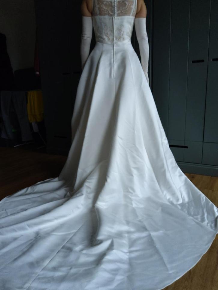 Trouwjurk (Marylise, Belische ontwerpster), Kleding | Dames, Trouwkleding en Trouwaccessoires, Gedragen, Trouwjurk, Overige kleuren