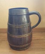 Grote franse houten kan met metalen banden, Ophalen of Verzenden