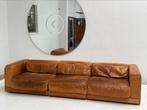 Durlet jaren 70 Wabi Sabi Sofa prachtig vintage patina leder, Ophalen, Gebruikt, 100 tot 125 cm, 150 tot 200 cm