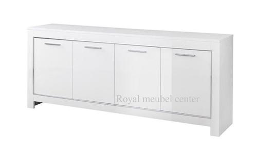 Commode Dressoir Mona Hoogglans wit marmer -SALE-, Kinderen en Baby's, Kinderkamer | Commodes en Kasten, Nieuw, 105 cm of meer