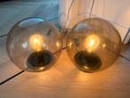 Twee Ikea bollampen - vloer/tafel, Ophalen of Verzenden, Gebruikt, Glas, Minder dan 100 cm