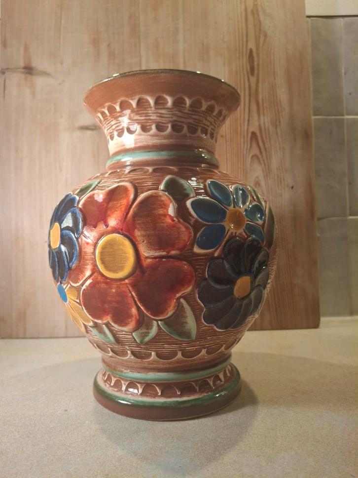 Bay Keramiek Vaas West-Germany - Jaren '60 Design, Huis en Inrichting, Woonaccessoires | Vazen, Overige kleuren, Minder dan 50 cm