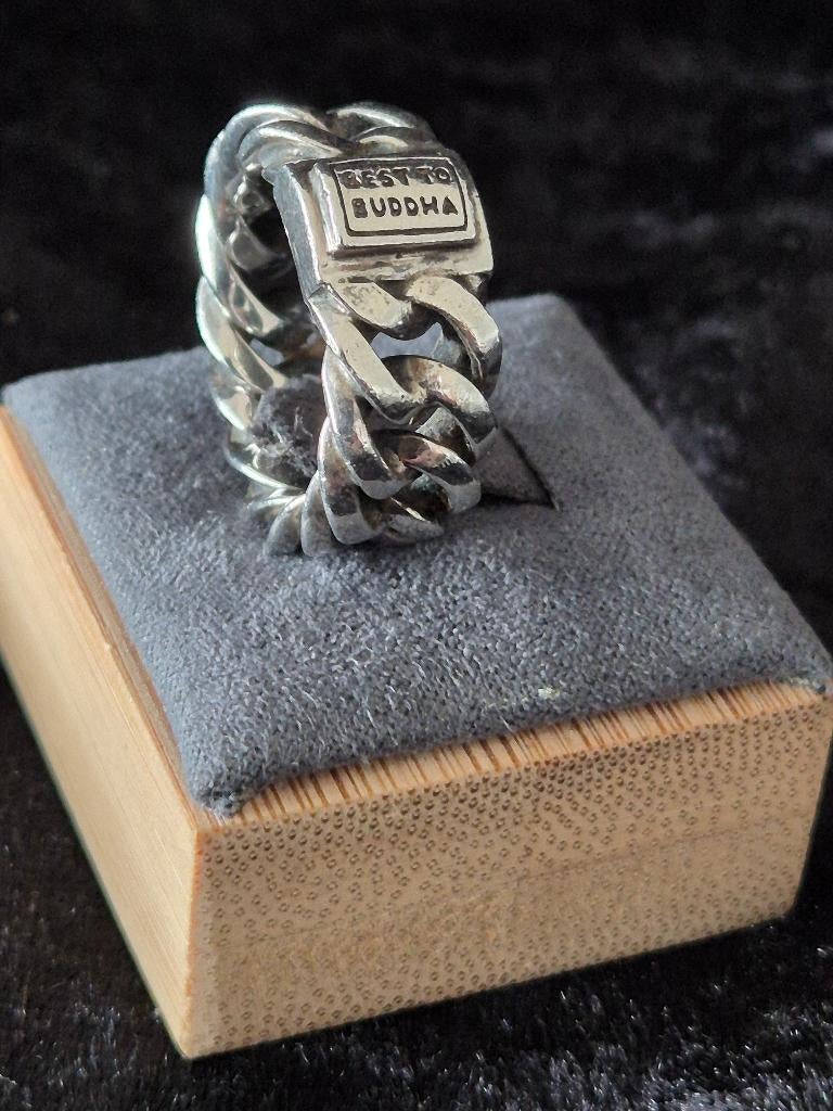 Best to Buddha ring 248 maat 17, Zilver zolder, Ophalen of Verzenden, Zo goed als nieuw, 17 tot 18