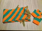 Sjaal en handschoenen kleuren Tilburg carnaval, Ophalen of Verzenden, Zo goed als nieuw, Overige typen, Carnaval