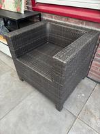 Terras stoel kunststof rieten motief, Ophalen, Gebruikt