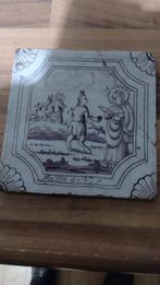 Antieke Delftse Bijbel tegel, Ophalen of Verzenden
