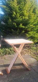 2 Statafels steigerhout whitewash inklapbaar, Ophalen of Verzenden, Gebruikt