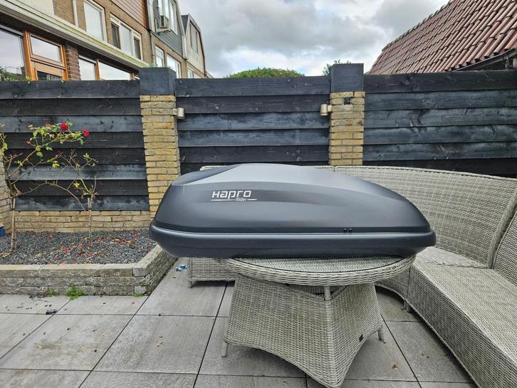 Hapro dakkoffer + Rhule universele dakrails, Auto diversen, Dakkoffers, Zo goed als nieuw, Ophalen