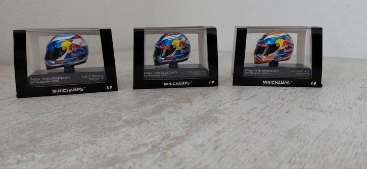 Te koop - 1/8 Max Verstappen helmen, Verzamelen, Automerken, Motoren en Formule 1, Nieuw, Formule 1, Ophalen of Verzenden