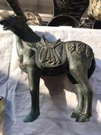 Bronzen paard, Antiek en Kunst, Antiek | Koper en Brons, Ophalen of Verzenden