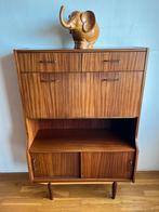 Vintage Design Jaren 70 Teak wandkastje secretaire Kast, Ophalen