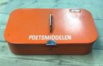 Brabantia blik poetsmiddelen vintage oranje, Ophalen of Verzenden