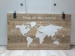Map of the world 140x80 cm hout, Ophalen, Zo goed als nieuw