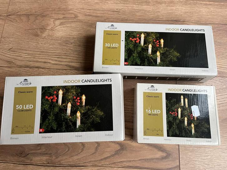 Anna's Kaarsjes Kerstverlichting met Knijpers, Huis en Inrichting, Lampen | Hanglampen, Nieuw, Minder dan 50 cm, Kunststof, Ophalen of Verzenden
