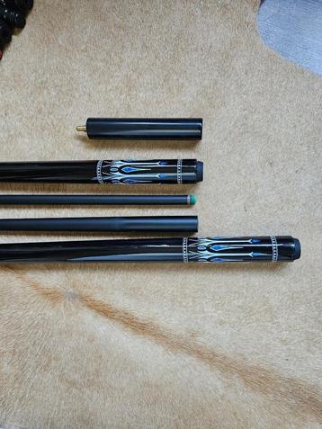 Biljartkeu + extension carbon topeind, 525gram pomerans 12mm beschikbaar voor biedingen