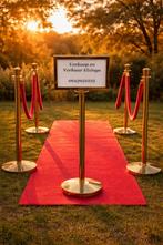 Te huur rode loper met luxe afzetpaaltjes, Ophalen, Zo goed als nieuw, Verjaardag