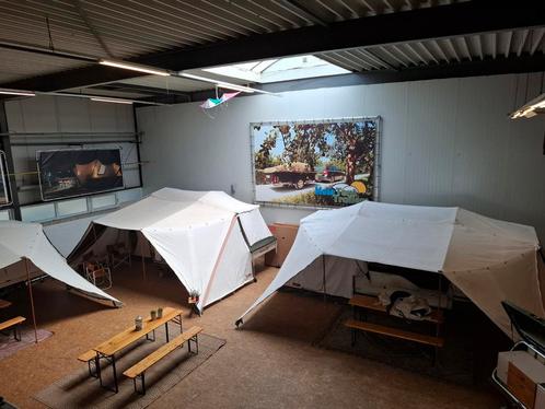Holtkamper Flyer Membrane Airco 2007 topstaat en compleet 2x, Caravans en Kamperen, Vouwwagens, Ophalen