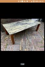 Prachtig design art deco calacatta viola salontafel chroom/h, Huis en Inrichting, Tafels | Salontafels, Ophalen of Verzenden, Zo goed als nieuw