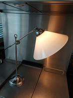 Zware industriële tafellamp  (merk: Lumilamp), Gebruikt, 50 tot 75 cm, Ophalen, Glas