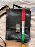 Vintage leren tas, Ophalen of Verzenden, Gebruikt, Zwart