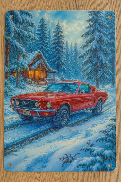 Wandbord Oldtimer, Huis en Inrichting, Woonaccessoires | Wanddecoraties, Nieuw, Ophalen of Verzenden